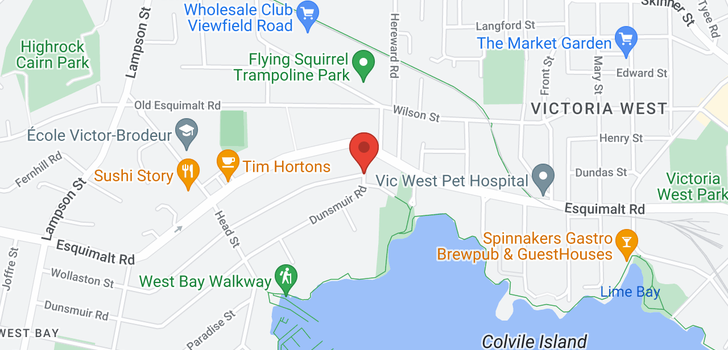 map of 813-845 Dunsmuir Rd